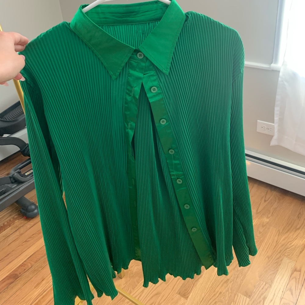 Two piece set button down/pants